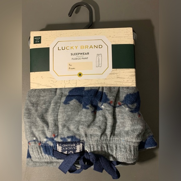 Lucky Brand Men's Pajama Pants - Ultra Soft Fleece Sleep & Lounge Pants size (M) - Picture 1 of 7